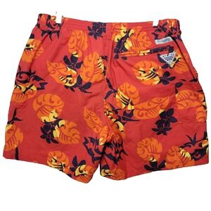 Columbia PFG Swim Trunks Mens L Backcast Omni Shade Hiking Water Shorts Tropical